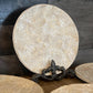 Embossed Ivy Leaf Cream Color Plates - Set of 4