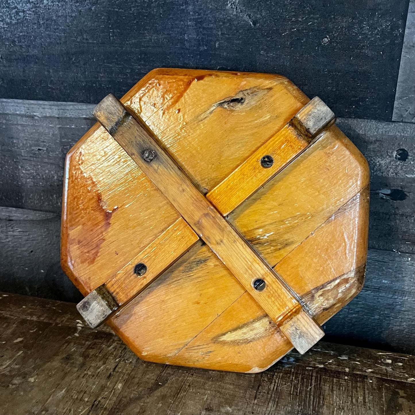 Vintage Wooden Tabletop Riser