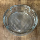 Vintage Thick Cut Glass 4 Slot Round Ashtray