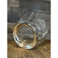 Crystal Glass Bowl with Silverplated Pedestal Base