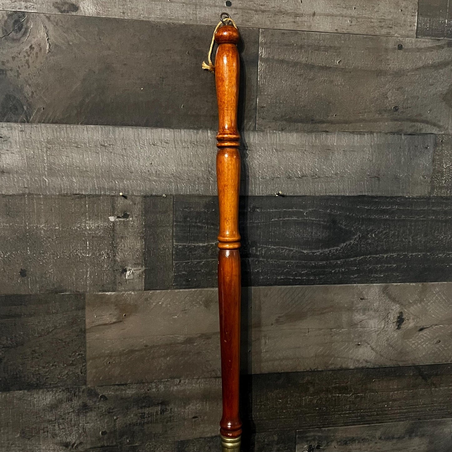 Antique Copper Bed Warmer with Long Wooden Handle