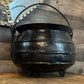 Black Cast Iron Tri Footed Handled Large Cauldron - Cast Iron Pot - Cast Iron Kettle - Cast Iron Bean Pot