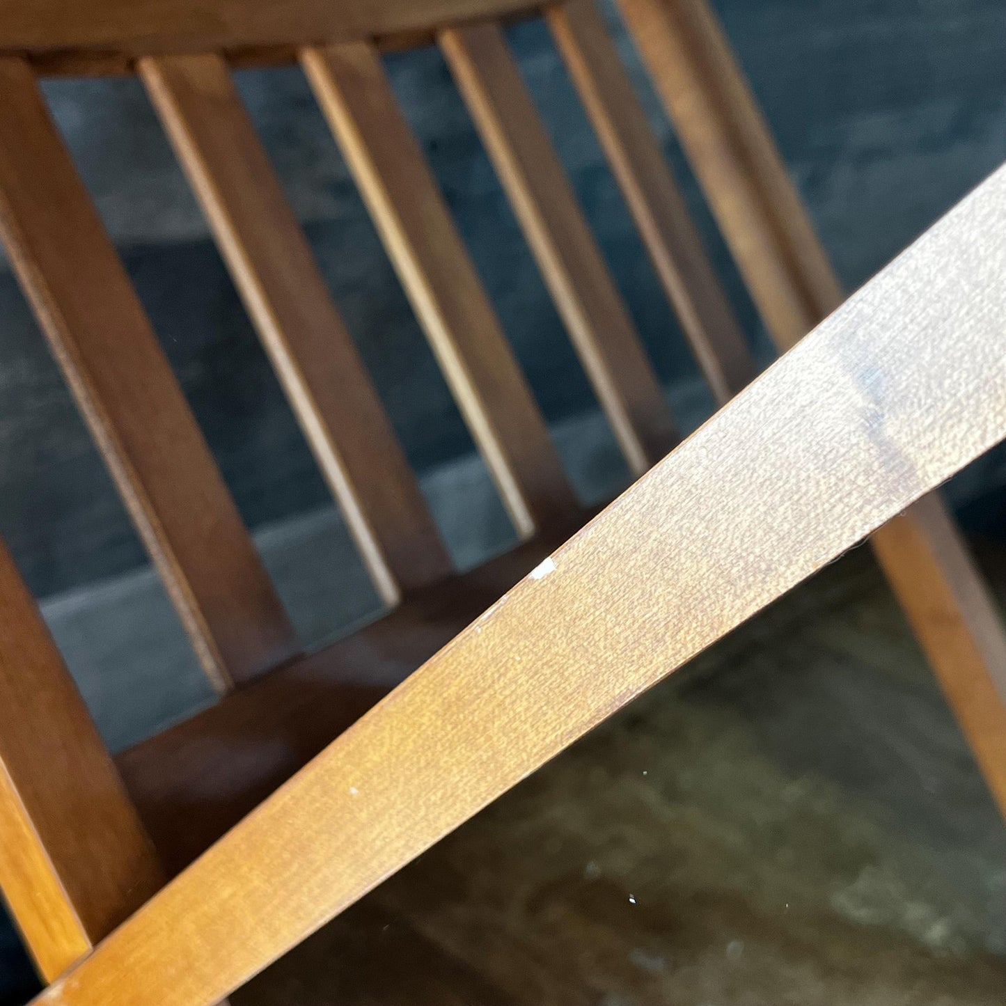 Vintage Ethan Allen Wooden Slat Magazine Rack - Blanket Holder - Book Holder - Towel Holder