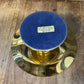 Vintage Brass Pillar Candle Holder - Brass Pedestal Dish