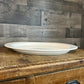 Vintage Hall Pottery White Oval Serving Tray Platter