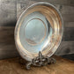 Vintage Art S Co Round Silverplated Shallow Bowl with Braided Accent Rim