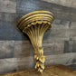 Vintage Gold Tone Wall Shelf