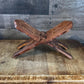 Vintage Wood Carved Book Holder - Book Stand
