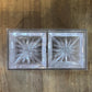 Vintage Colony Clear Starburst Duracite Coasters and Case - Set of 8 Coasters