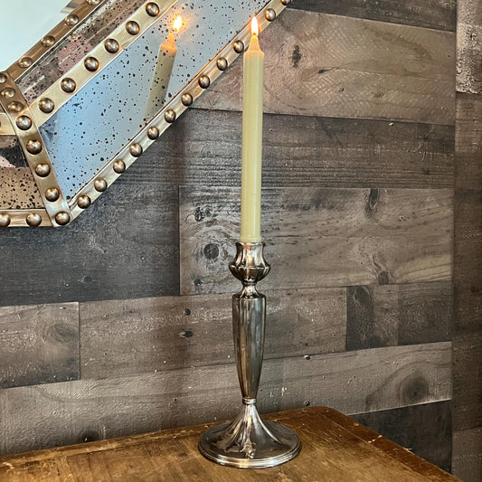 Vintage Wallace Bros Silver Co Silverplated Candlestick Holder