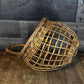 Vintage Woven Wall Hanging Handled Basket