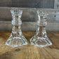 Vintage Pair of Bleikristall Crystal Candlestick Holders
