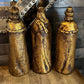 Vintage Gold Tone Large Nativity Set