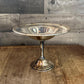 Vintage WM Rogers Silverplated Long Stem Compote Pedestal Shallow Bowl