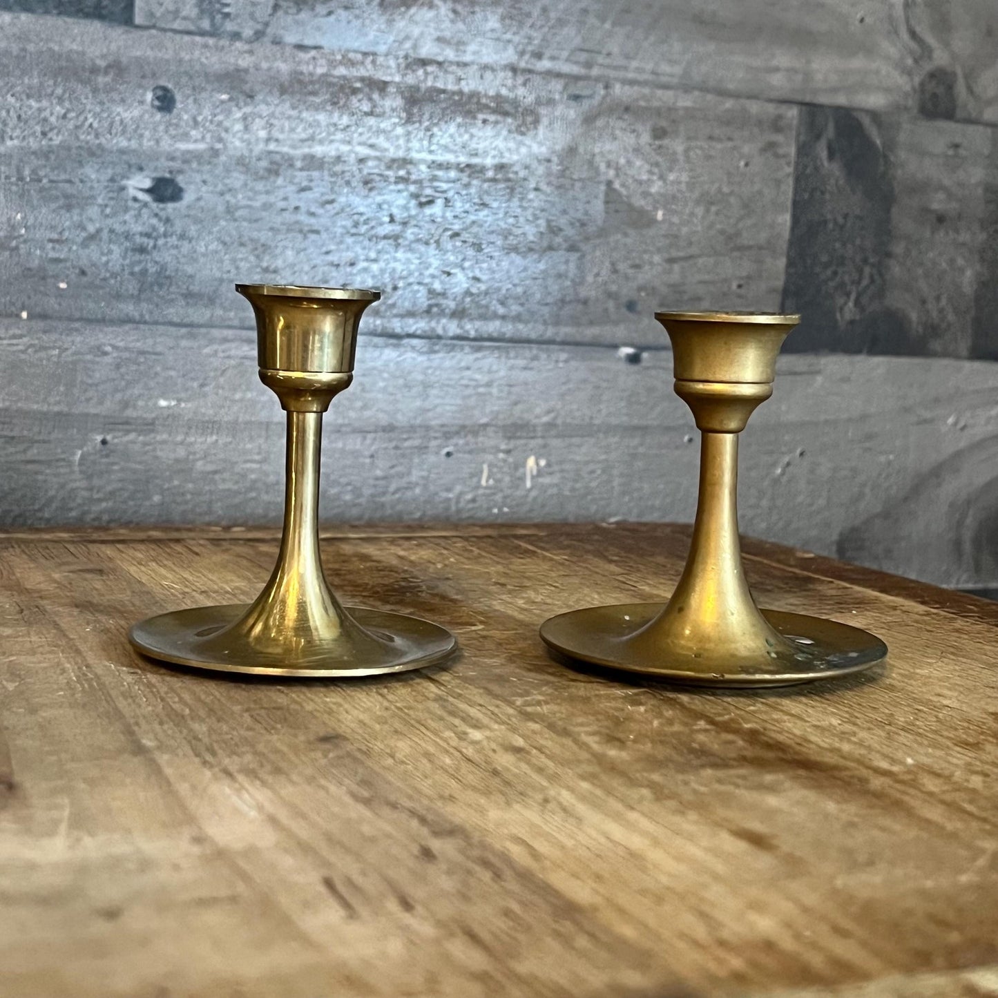 Vintage Himark Brass Candlestick Holders - Pair