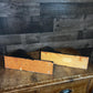 Black Painted Wooden Corbels - Pair