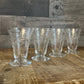 Vintage Set of 4 Crystal Etched Glasses