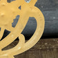 Vintage Syroco Floral Gold Tone Candlestick Holders Wall Sconces - Pair