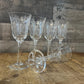 Vintage Lenox Crystal Castle Garden Wine Glasses - Set of 5