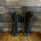 Black Painted Wooden Corbels - Pair