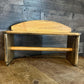 Vintage Wooden Towel Holder Shelf