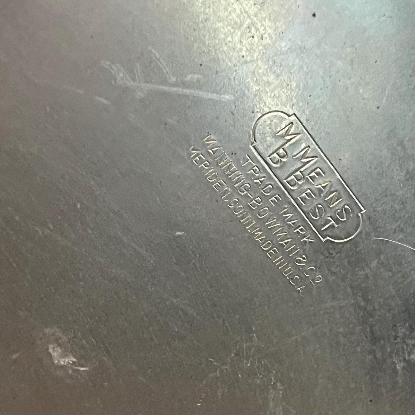 Vintage Manning Bowman & Co Means Best Round Serving Tray