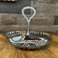 Vintage Irvinware Handled Scallop Rim Shell Tid Bit Tray - Condiment Server - Nut Dish - Candy Dish
