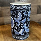 Pier 1 Imports Cobalt Blue and Light Blue Glazed Floral Vase - Utensil Storage - Wood Spoon Organizer