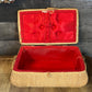Vintage Republic of China Handled Woven Lidded Rectangular Trinket Box