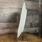 Vintage White Thanksgiving Oval Serving Tray Platter with Turkey Motif
