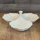 Lenox Ivory China 3 Compartment Trinket Tray - Nut Dish - Jewelry Box - Condiment Server