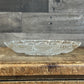 Vintage Clear Glass Egg Serving Dish - Deviled Egg Server - Oyster Plate