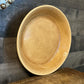 Vintage Tan Round Pottery Dish