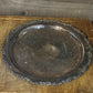 Vintage Oneida Silverplated Round Tray with Floral Scroll Rim