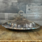 Silverplated Old English Reproduction Oval Lidded Serving Dish Warming Chafing Dish