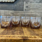 4 Libbey Glass Company Imperial Plum rocks glasses