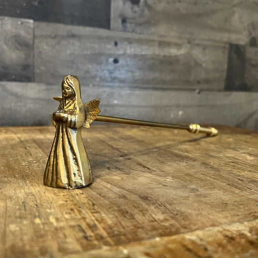 Vintage Brass Angel Candle Snuffer