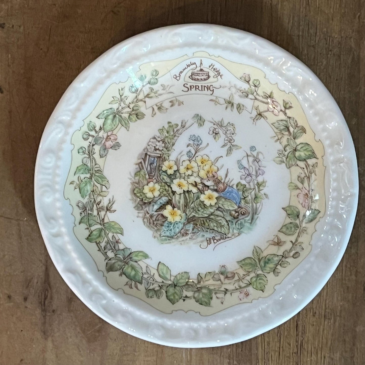 Vintage Royal Daulton Brambly Hedge Floral Spring Small Plate