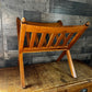 Vintage Ethan Allen Wooden Slat Magazine Rack - Blanket Holder - Book Holder - Towel Holder