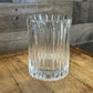 Clear Glass Ribbed Vase - Ice Bucket