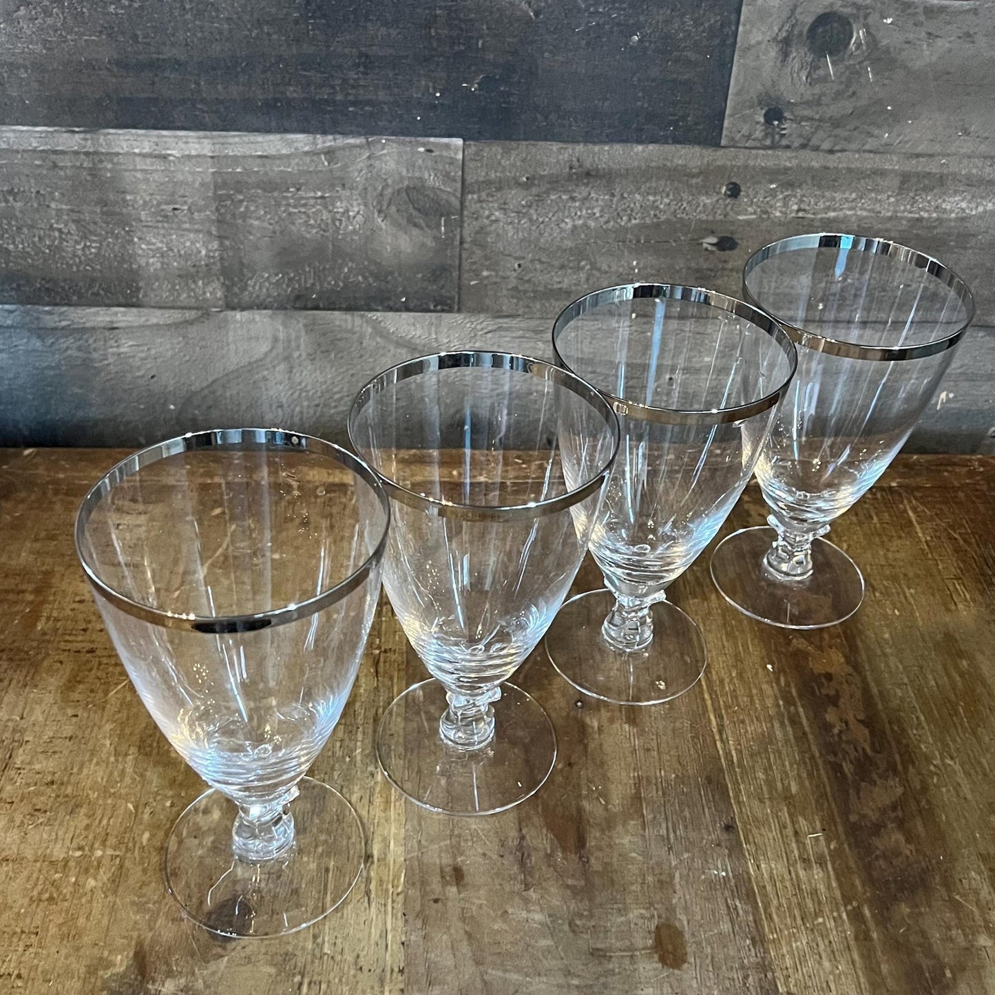 Fostoria Wedding Ring Iced Tea Glasses - Set of 4