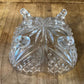 Crystal Scroll Footed Candy Dish - Trinket Dish - Key Dish - Soap Dish - Ring Dish