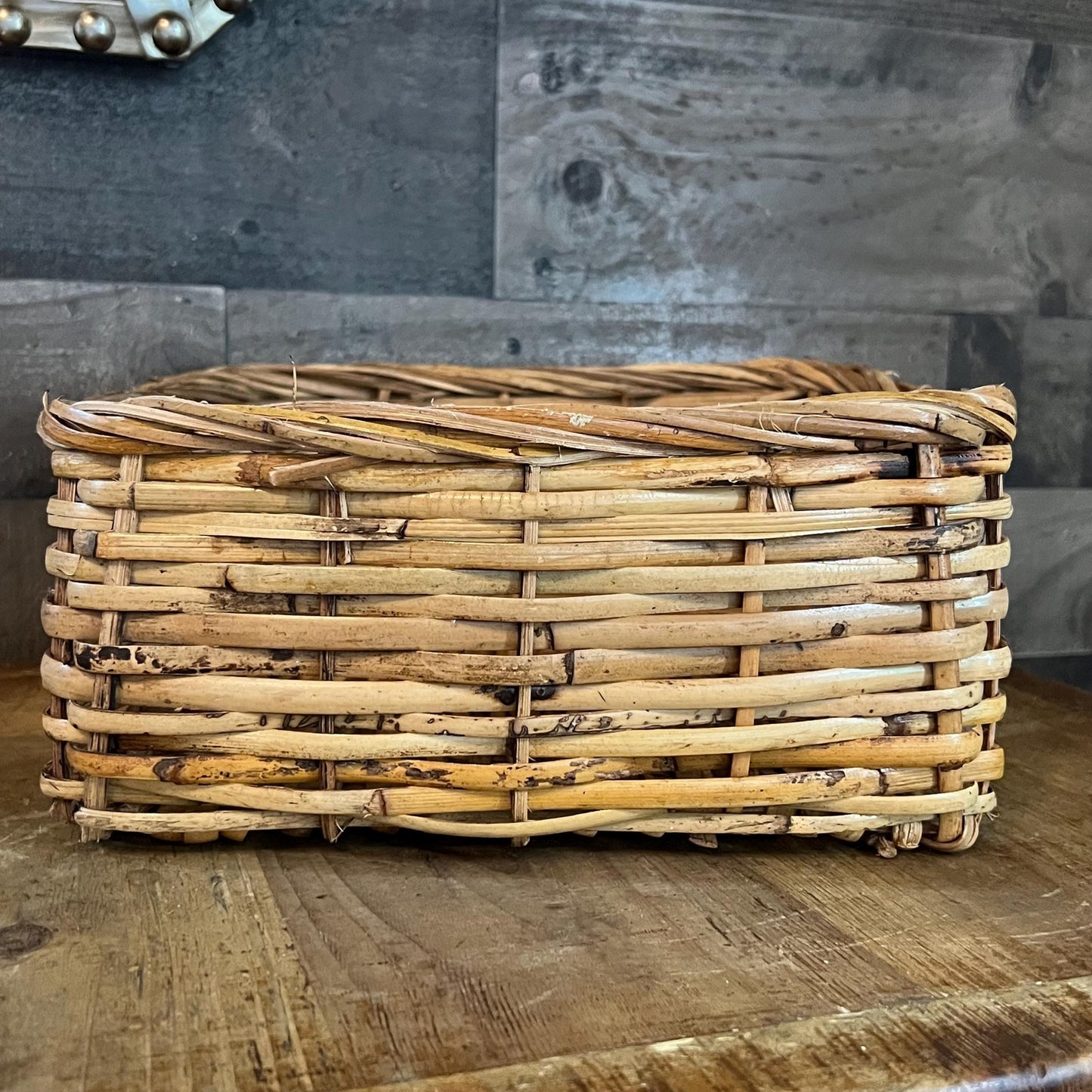Square Woven Wicker Rattan Basket