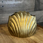 Vintage Brass Seashell Planter Vase