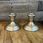 Vintage Pewter FB Rogers Provincetown Pewterlite Candlestick Holders - Pair