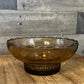 Vintage EO Brody Co M2000 Brown Smoked Glass Scallop Rim Bowl