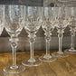 Vintage Rogaska Crystal Gallia Pattern Wine Glasses - Set of 6