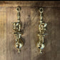 Vintage Pair of Brass Candlestick Holder Wall Sconces