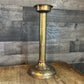 Tall Vintage Solid Brass Candle Holder - Pillar Candle Holder - Candlestick Holder