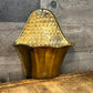 Vintage Brass Scallop Rim Pocket Wall Hanging Planter